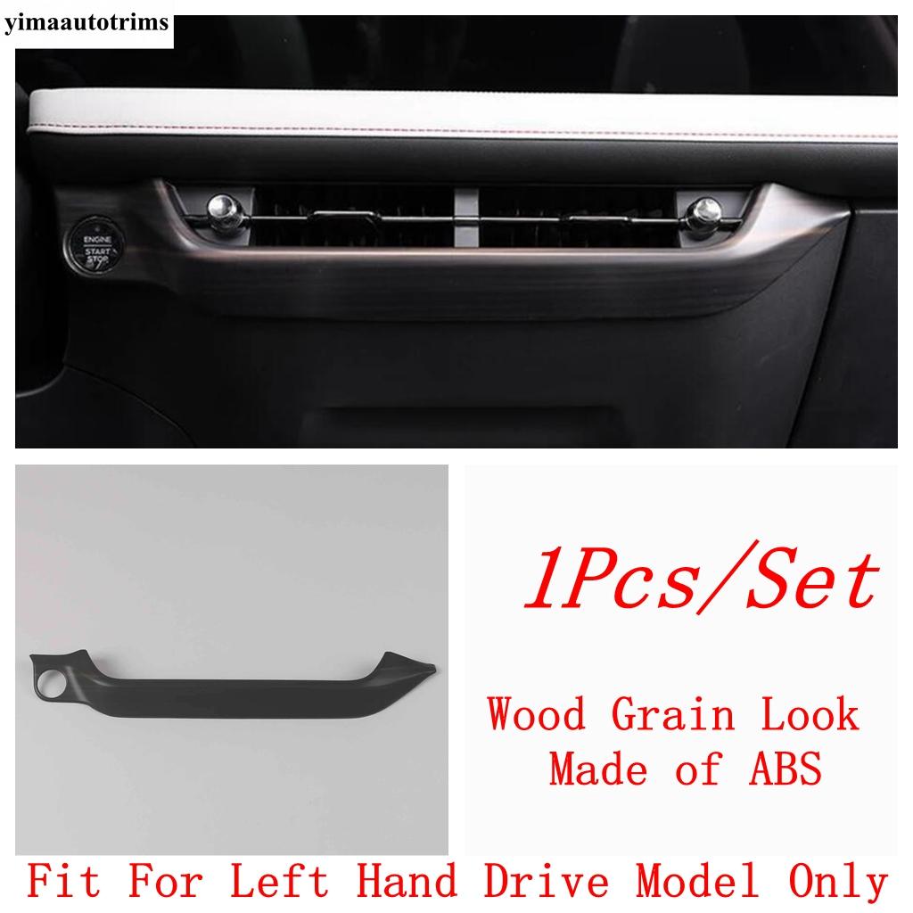 

Car Middle AC Air Vent Outlet Navigation Strip Decoration Cover Trim For Ford Mondeo Fusion Evos Interior Accessories Wood Grain Look
