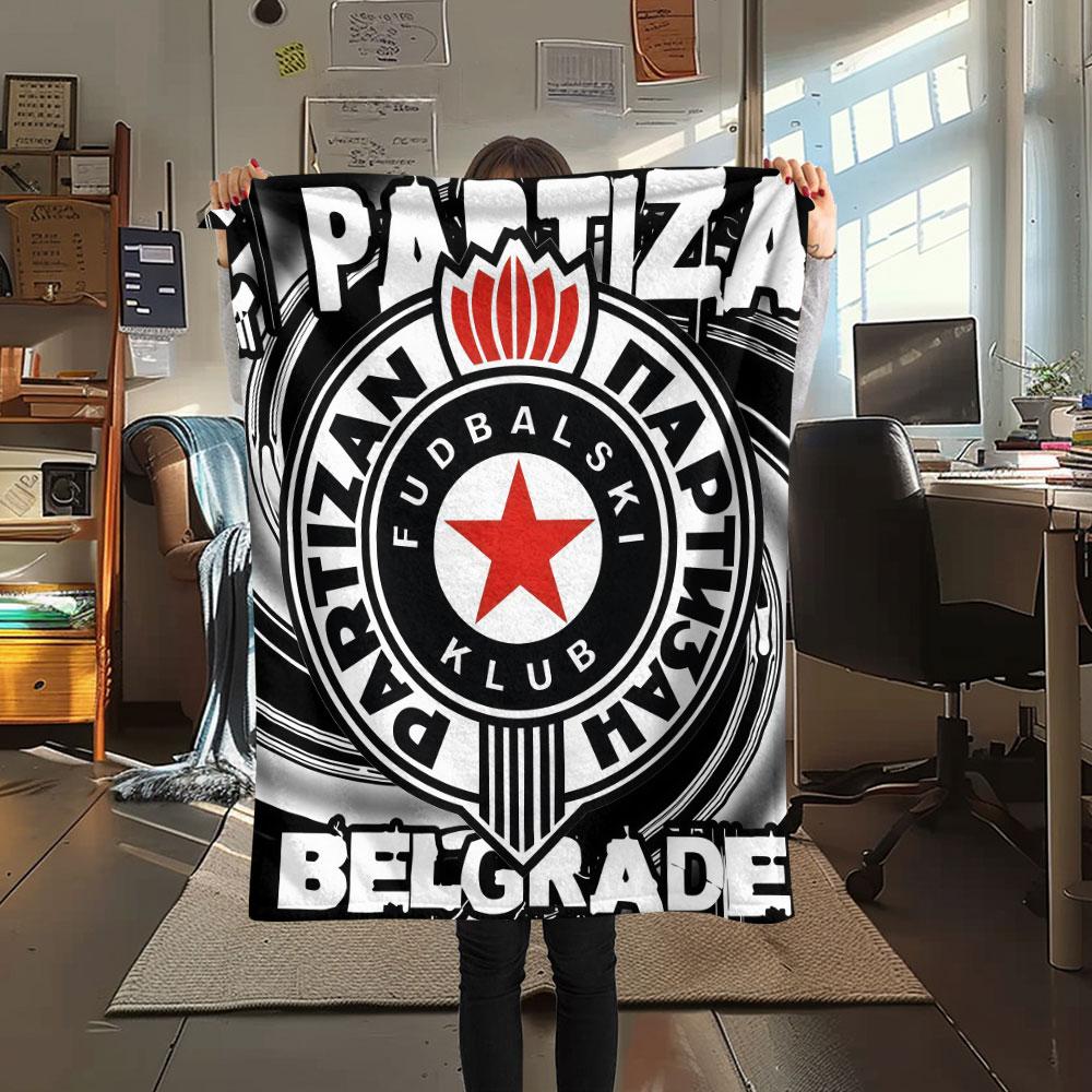 Poster Partizan Plaid in Flanella, Alta Qualità Confortevole per Tutte le Stagioni, Decorazione per la Casa, Calore e Comfort