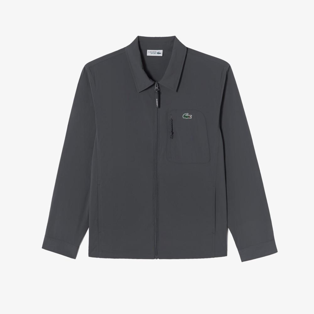 Lacoste Men's Woven Shirt-Style Jumper SH797E-56GS5T