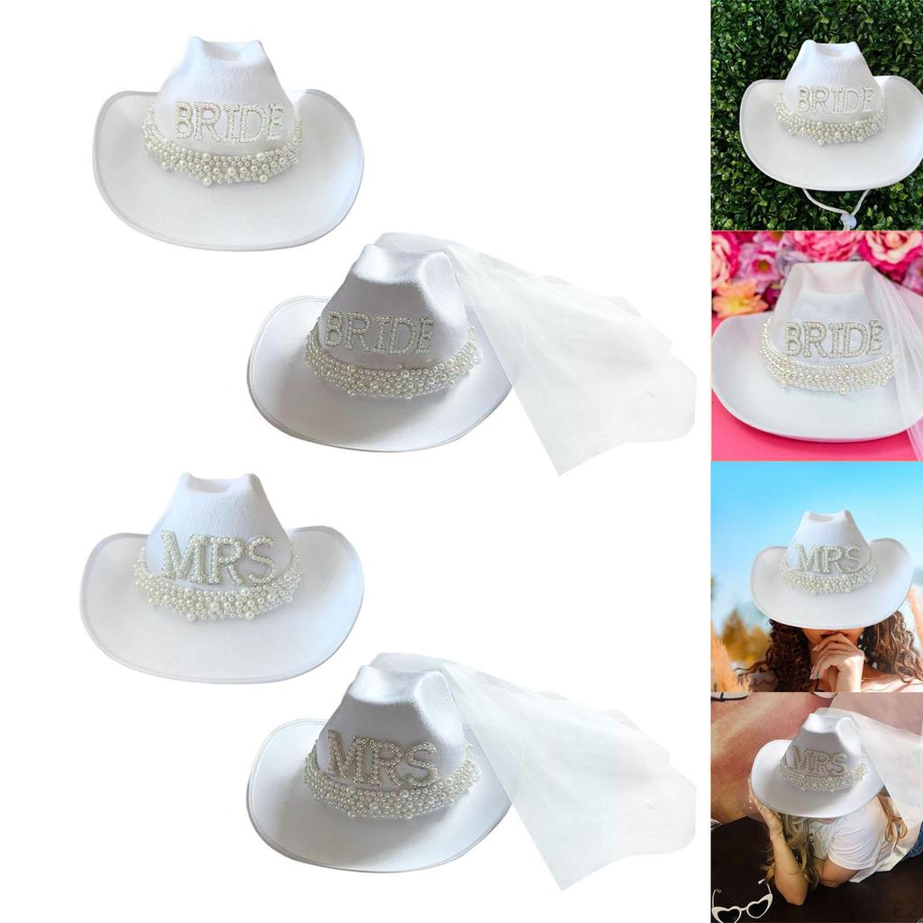 Cloth Hat Wide Brim Costume Clothes Accessories Hats for Bridal Wedding Outdoor Holiday