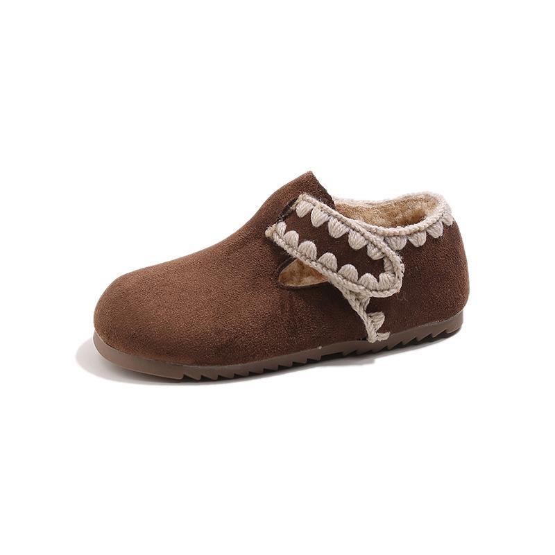 Korean Style Retro Birkenstock Soft Sole Leather Shoes for Girls - Winter 2025 Edition