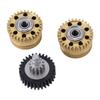 Extruder Gear Kit Replacement for Creality K2 Plus 3D Printer All Metal Extruder Gear with DLC Coating