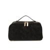 Simple Solid Color PU Leather Women Makeup Bags Fashi Portable Large Capacity Travel Storage Bag New Waterproof Toiletry Bags
