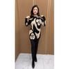 Mom's Large Size Knitted Sweater Women's Autumn Winter New Fashion Versatile Foreign Style Mid-length Bottoming Shirt