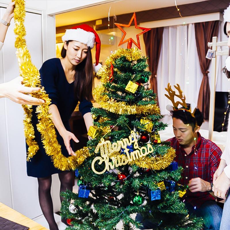 9M Christmas Decoration Ribbon Garland Ornaments Colorful Strips for Christmas Tree Bar Tops Wedding Party Decoration Supplies