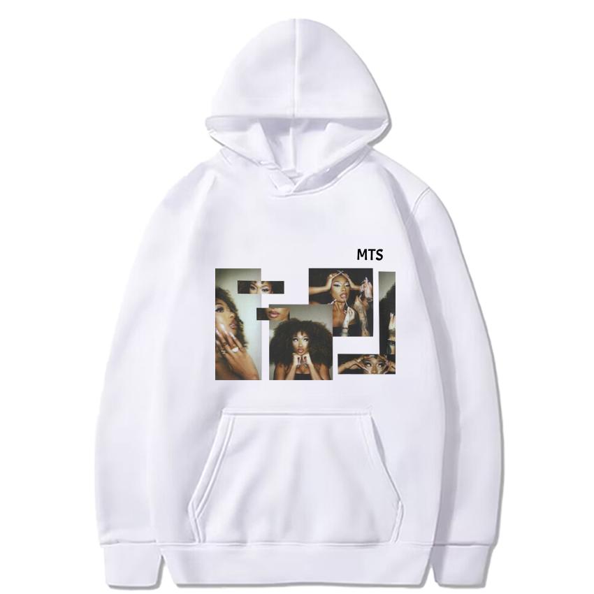 Vintage Megan Thee Stallion Selfie Graphic black Hoodie Men Women hip hop Casual streetwear Unisex Fleece Long sleeve Sweatshirt