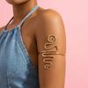 Geometric Line Wrapped Arm Cuff Adjustable Open Arm Cuff Women's Simple Fashion Accessory Holiday Gift
