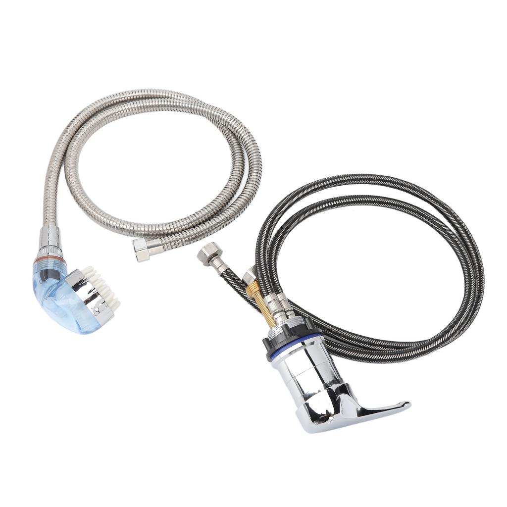 Salon Shampoo Bowl 70cm Faucet Sprayer Kit with 120cm Hose Mixing Valve Salon Basin Sprayer Set