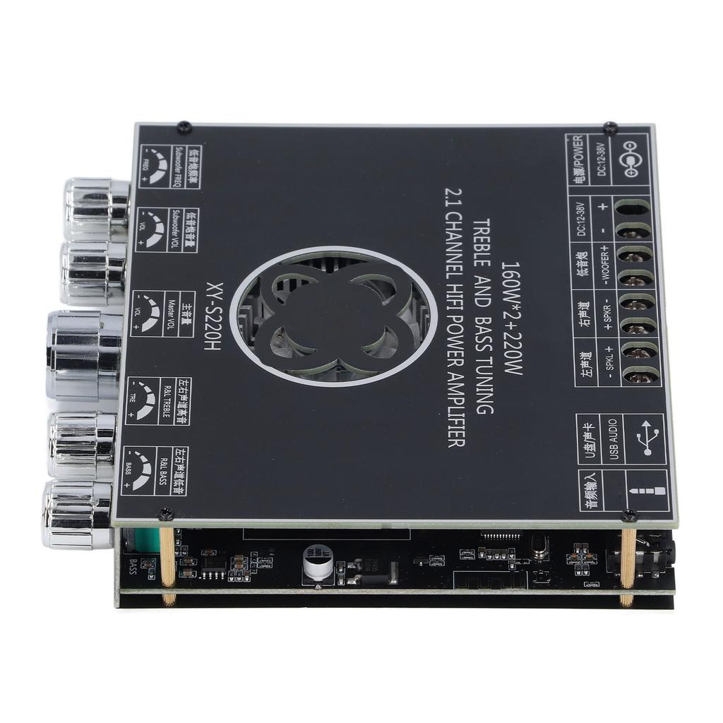 XY S220H Bluetooth Amplifier Board 2.1 Channel TPA7498 Chip 160Wx2 Plus 220W Digital Power Amplifier
