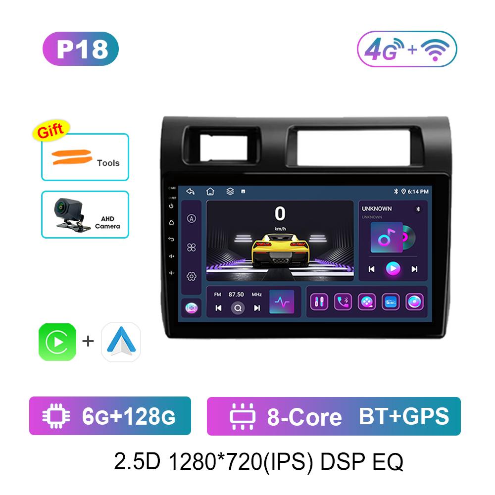 Video Multimedia Player for Toyota Land Cruiser LC 70 Series 2007 - 2020 Android Car WiFi+4G GPS IPS Screen Head Unit DSP Stereo