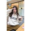 Dünner Damen Pullover Hoodie Mit Stehkragen Und Patchwork-Design Für Lässige Tägliche Kleidung