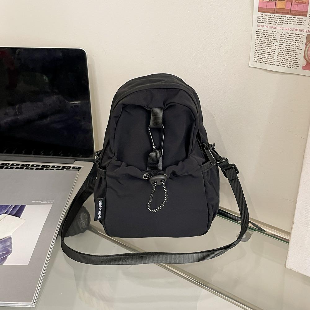 Coin Pouch Drawstring Crossbody Bag Sports Mobile Phone Pack Portable Nylon Shoulder Bag  Travel