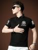 European Station Men's Elbow-Sleeved Top Paul T-shirt Summer New Arrival Trendy Walnut Print Short Sleeve Polo Shirt T-shirt Men's Clothing