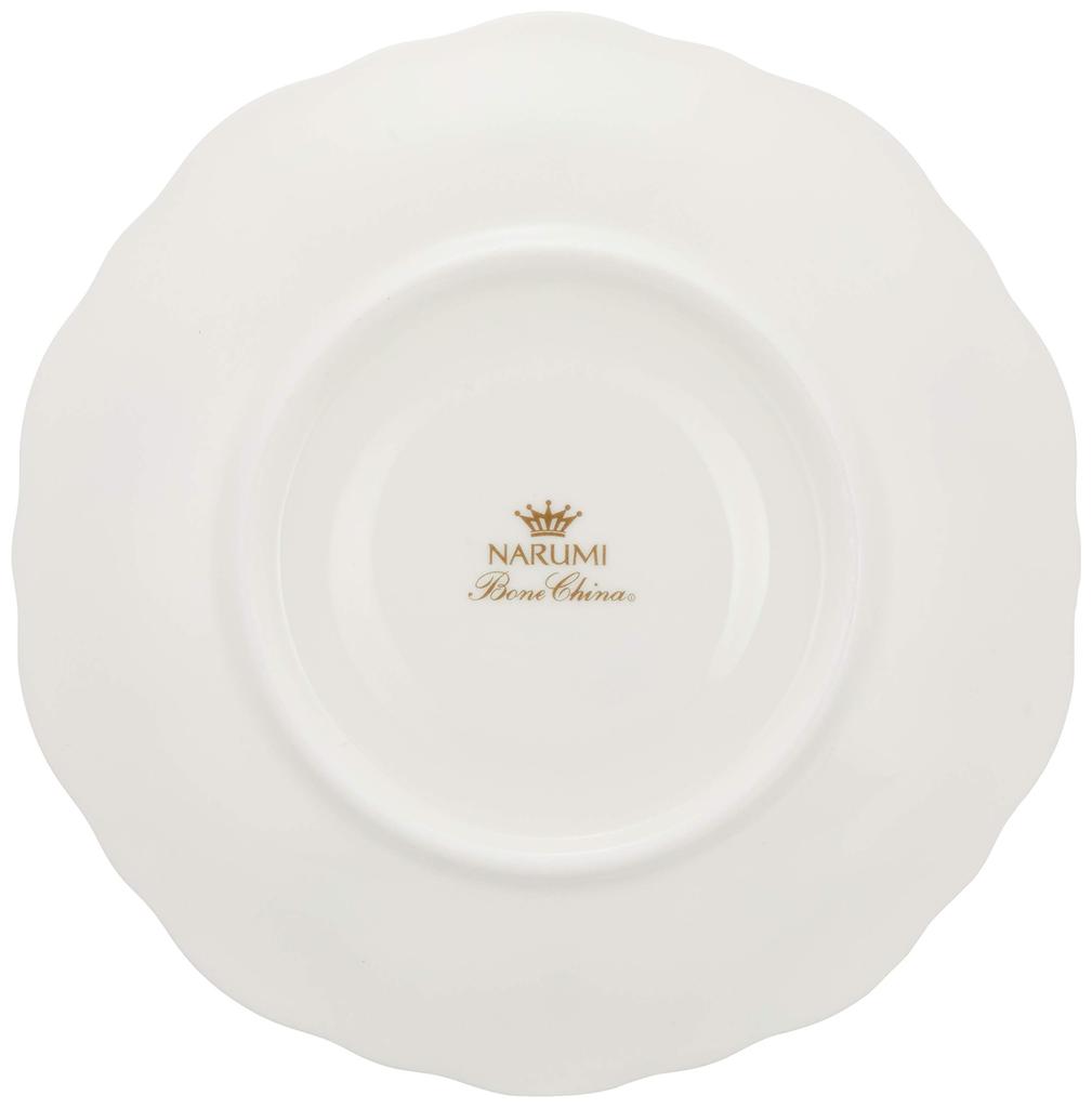 NARUMI Fiorista Cup and Saucer with a Floral Elegant Perfect for Tea and A Perfect Wedding Gift Product Set, 200cc, Blue, Print. Cute, Stylish,