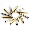 50-100Pcs Metal Brass Long Tube Beads Cylinder Smooth Straight Tube Beads Fit 4/6mm Leather Cord DIY Handmade Bracelet Accessory