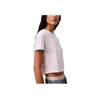 Calvin Klein Short Soft Breathable Round Neck Short Sleeve T-Shirt Women Tops Bright-White Blue-Light 47B808G-113