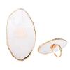 1Pc Resin Stone Nail Polish Palette Finger Ring Plate Nail Art Painting Diy Art