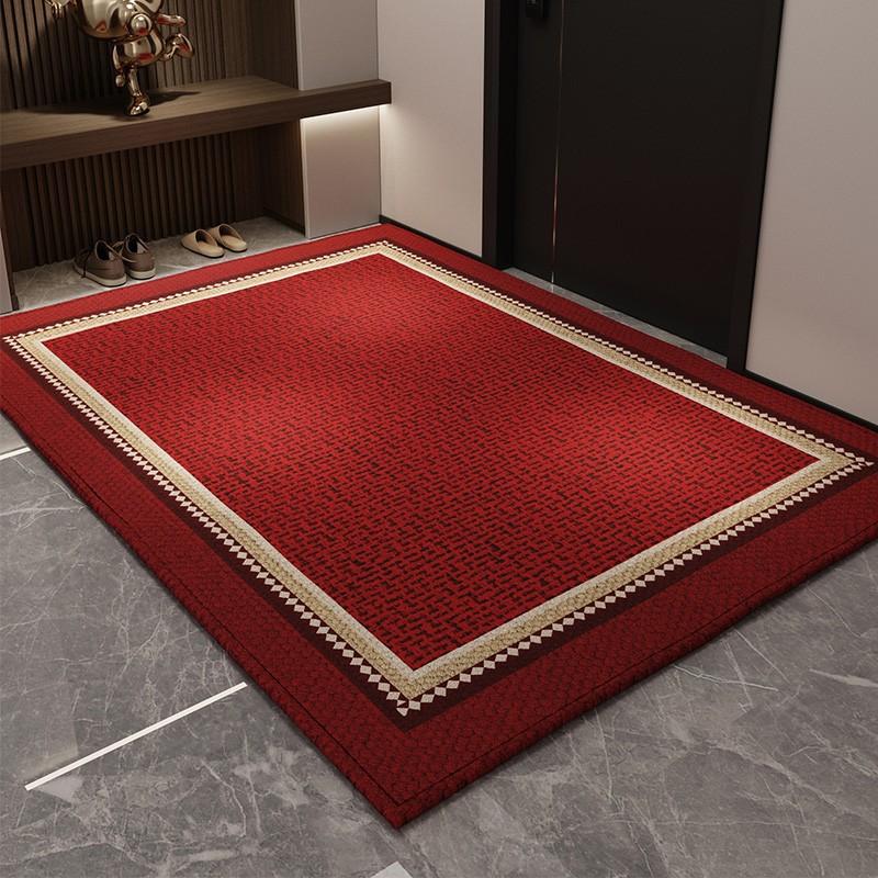 Red Floor Mat, Entrance Door Mat, Entrance Door Foot Mat, Dirt-Resistant And Easy To Take Care Of, Non-Slip And Cuttable Carpet