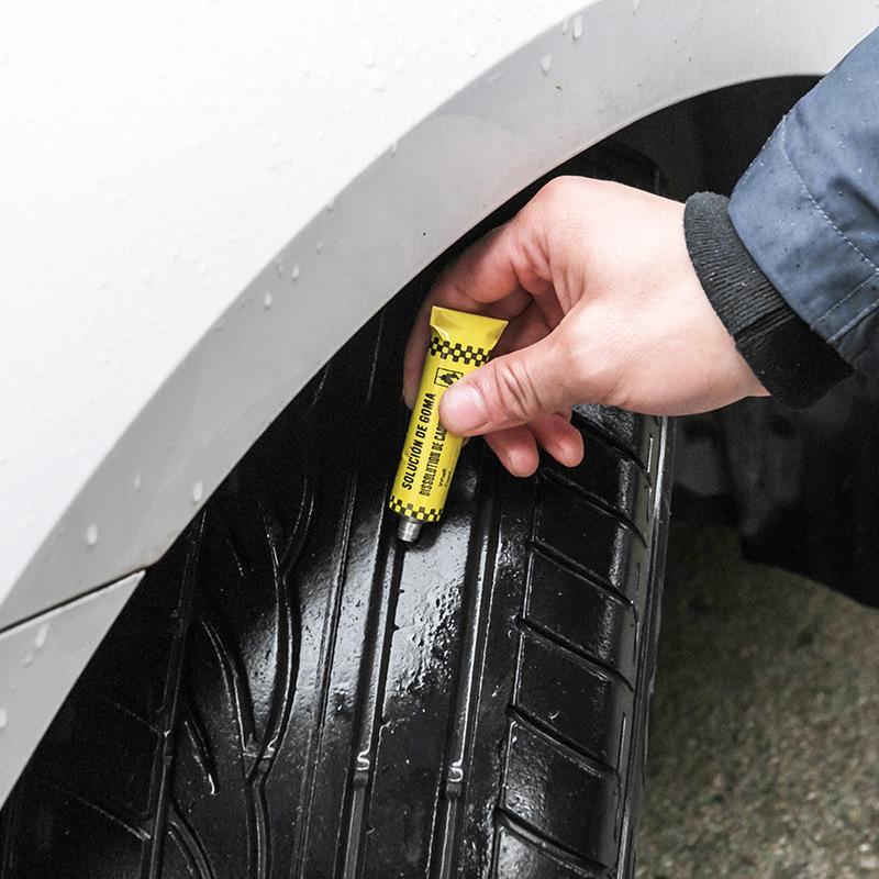 Motorcycle Car Tire Repair Tool Sets Tire Repair Kit Studding Tool Set Tubeless Tire Tyre Puncture Plug Garage Tool Rubber Strip