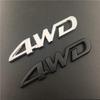 1 szt. Chromowane Metalowe Litery Logo Samochodu 3D 4WD Błotnik Samochodu Boczny Tylny Bagażnik Emblemat Odznaka Naklejki