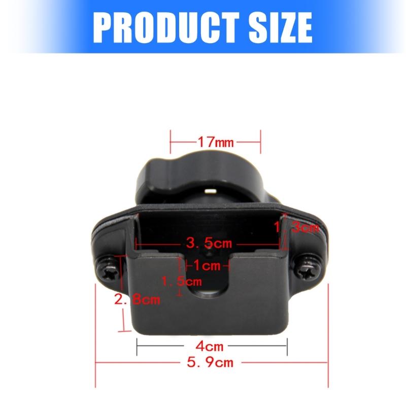 Multiple Device Compatible Alloy Radio Bracket Support Adapter For Secure Vehicle Installation And 360 Degree Adjustment