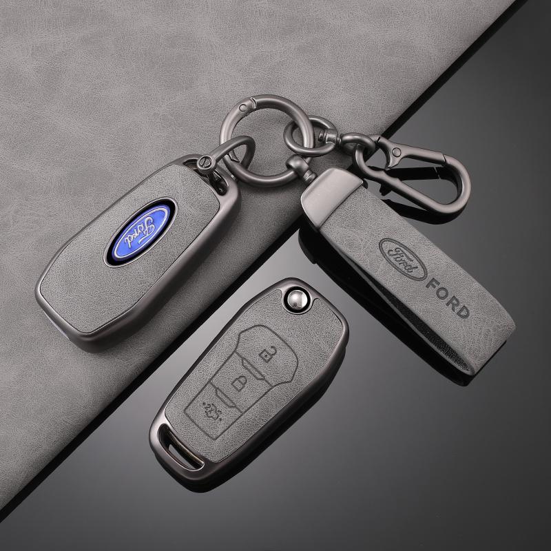 TPU Car Flip Key Cover Case Protective Shell Bag Keychain Holder for Ford Fusion Fiesta Escort Mondeo Everest Ranger Accessories