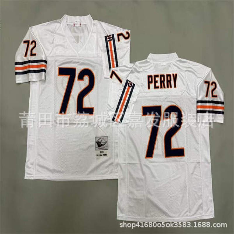 Chicago Bears Vintage NFL Football Jersey Mens Cotton Embroidered Retro Sports Apparel Size S To XXXL