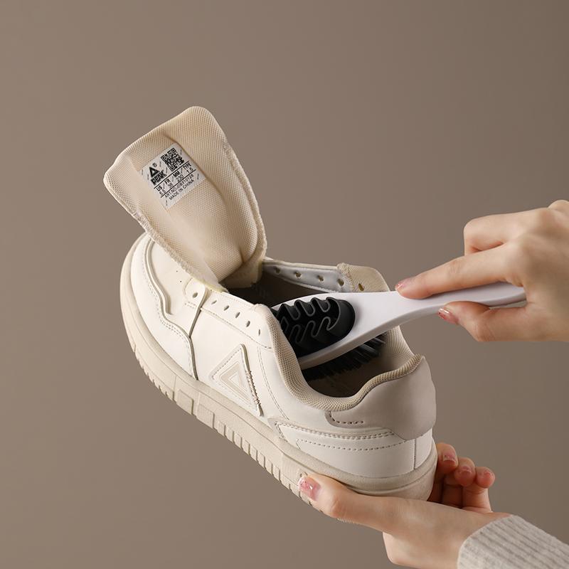 2 In 1 Scrub Suede Shoe Brush Double-sided Shoe Cleaning Brush Suede Cleaner Household Cleaning Brush Soft TPR Laundry Brush
