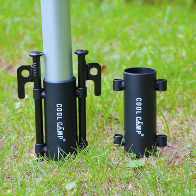Outdoor Awning Fishing Canopy Poles Holder Windproof Tarp Pole Fixed Holder To Strengthen Windproof Tent Awning Pole Accessories