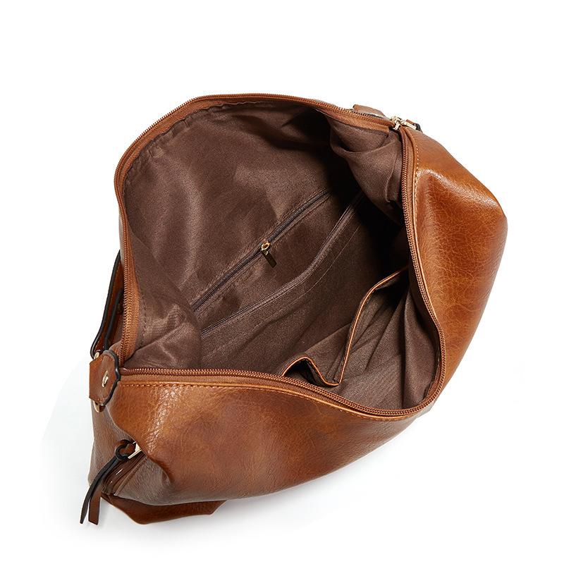 Damen-Tragetasche, Handtasche, PU-Leder, modische Hobo-Umhängetasche mit verstellbarem Schultergurt