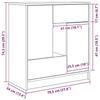 VidaXL Buffet with Drawers and Doors Concrete Grey 70.5x34x74.5 Cm, Storage Furniture, Buffet Cabinet, Entrance Furniture, 861844