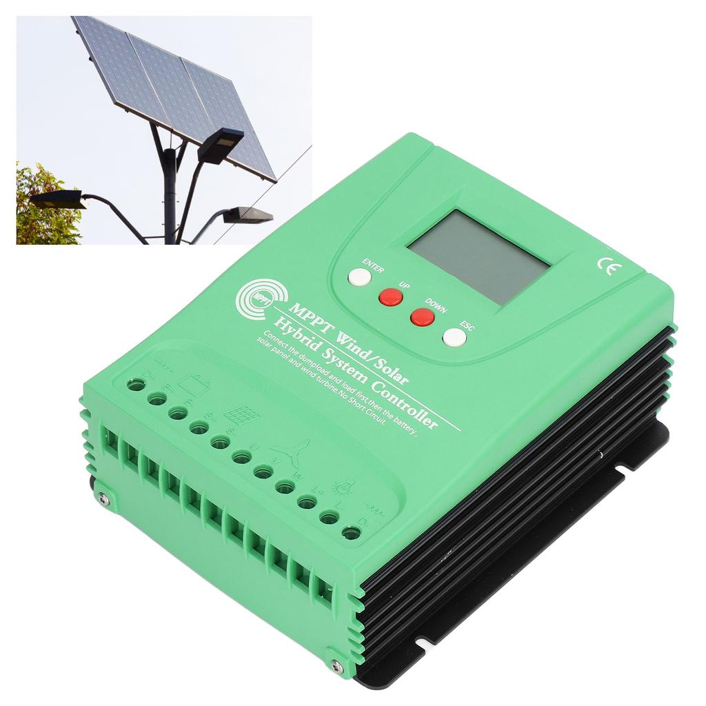 12V 24V Wind Solar Controller with LCD Display MPPT Boost Wind Solar Controller