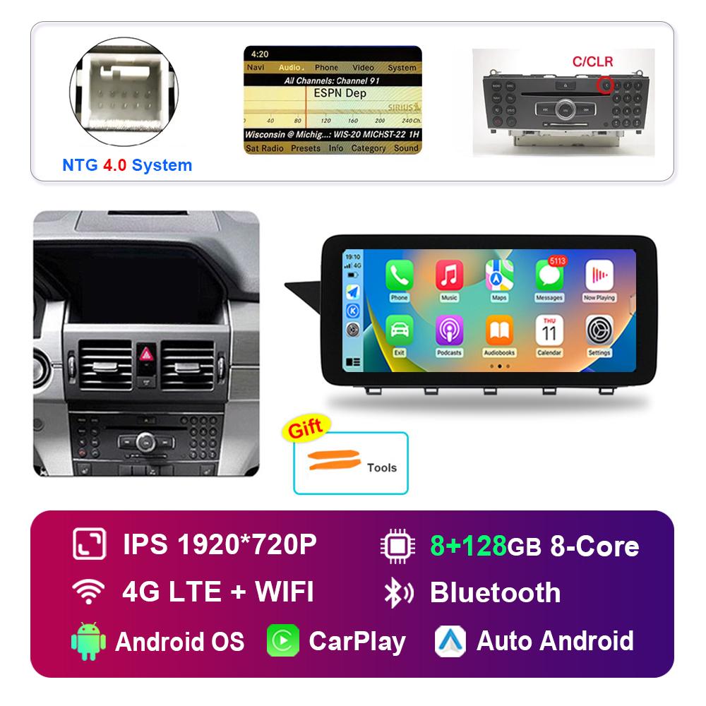 12.3'' for Mercedes Benz GLK Class X204 2008 - 2015 NTG 4.0 4.5 System Android Car Radio Multimedia Player HD Touch Screen