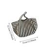 Shopping Bag Cloth Shoulder Bag Canvas Felt Handbag Versatile Stripe Underarm Bag  Travel