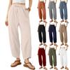 Women's Straight Pants Fashion Casual Pants Nine Point Harlan Pants