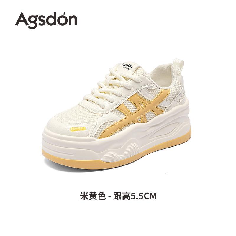

Augustine platform white shoes women s 2025 new summer mesh casual board shoes small muffin sports shoes 40