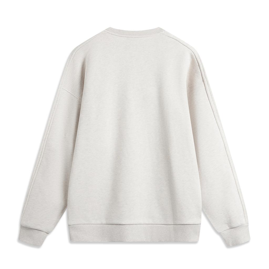 Li Ning Sports Fashion Collection Sweatshirt Unisex Heather Gray Tile Gray AWDU979-1