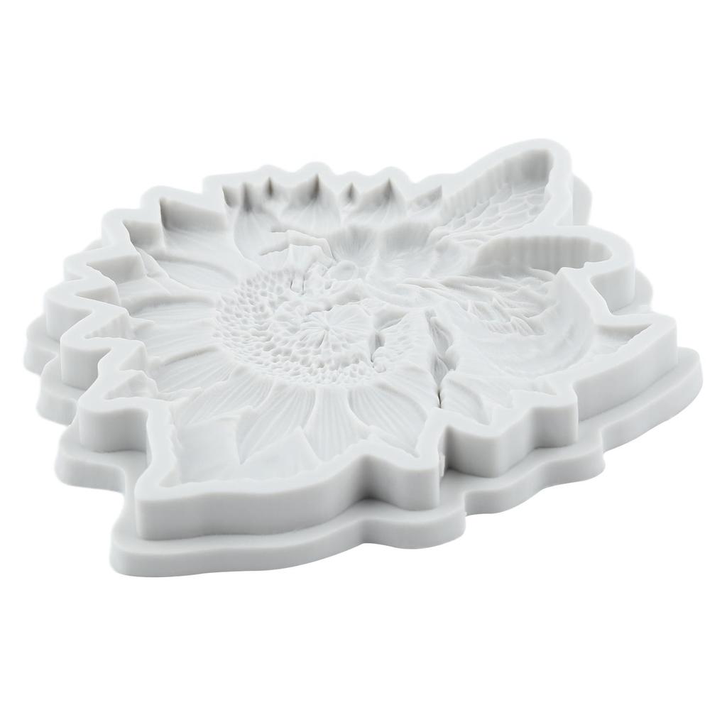 Bee Silicone Mold Sunflower Fondant Molds Cake Decorating Tools Cupcake Topper Candy Sugar Craft Gum Paste Polymer Clay