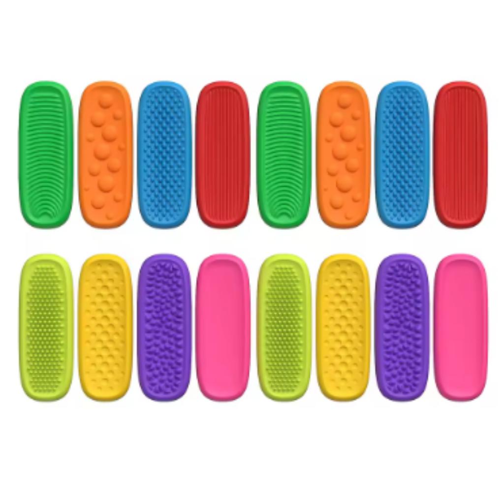 Silicone Sensory Strip Fidget Toys Kids Autism Decompression Calming Fidgeting Toy Adults Stress Desk Anxiety Relief Sensory Toy