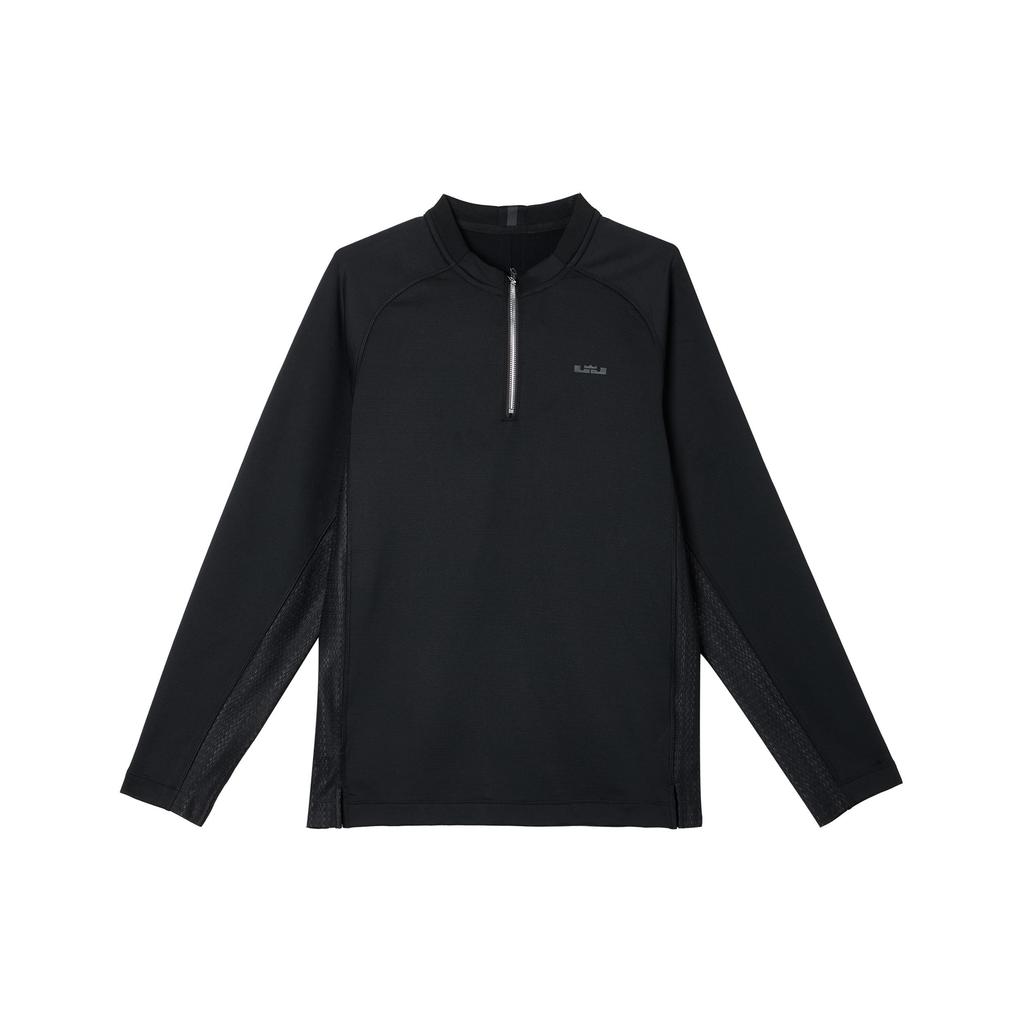 Nike DNA Dri-Fit LeBron Solid Color Quick-Dry Panel Pullover Long Sleeve Basketball Shirt Men tops Black FZ1031-010
