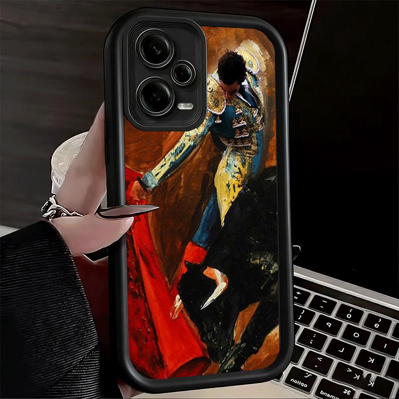 

Bullfight Bull Fighter Matador Soft Phone Case for Xiaomi Poco X7 X6 X5 Pro X4 Gt X3 F7 Ultra M8 M7 Redmi 15C 15 14C 13 13C 12 1 Xiaomi Redmi 10C