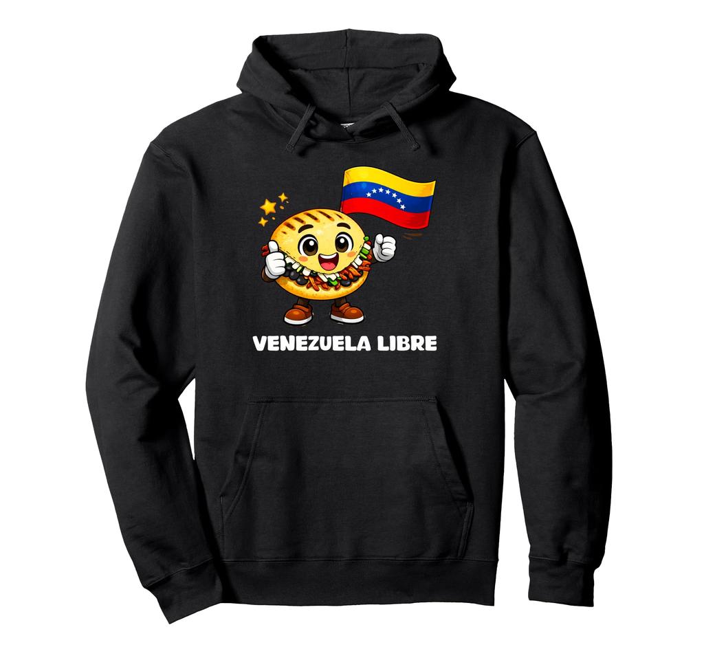 Venezuela Libre Venezuela Freedom Strong Arepa Flag Hoodie