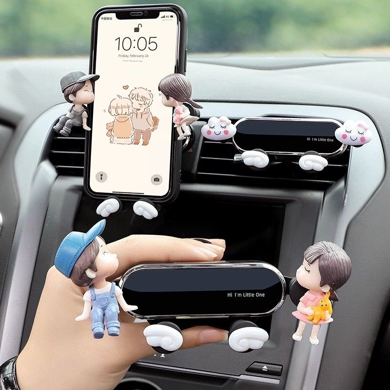 Car Phone Navigation Holder, Car Mount, Cartoon Car Air Vent Phone Navigation Fixed Support Stand
