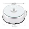 Rotary Stand LED Display Base Silver LED Display Stand  For Crystal Glass Figurine
