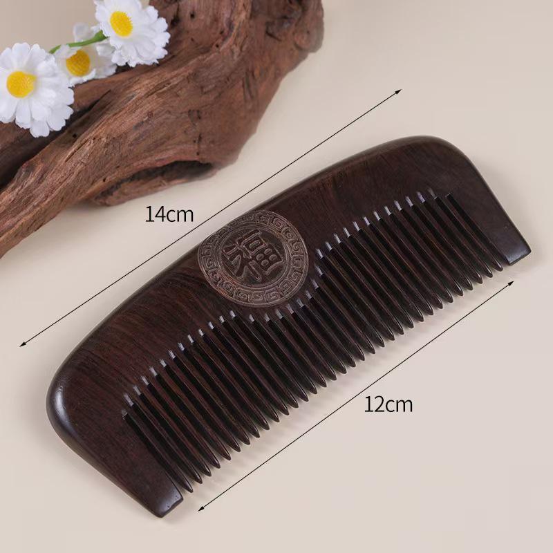 

Гребень из натурального черного дерева с длинной ручкой: Массажер для головы с пятью когтями и инструмент для гуаша для очищения кожи головы