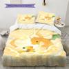 Pokemon Cute Art Bedding Set, 1 Duvet Cover & 2 Pillowcases, Suitable for Home Decor, Ideal Gift for Fans