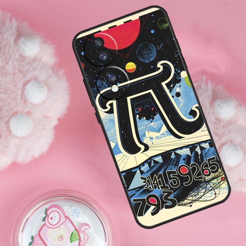 Math Formula Pi Case For Honor Magic 7 5 6 Lite Pro Honor 200 Pro 50 70 90 X9b X9a X8b X8a X8 X9 X9c Cover