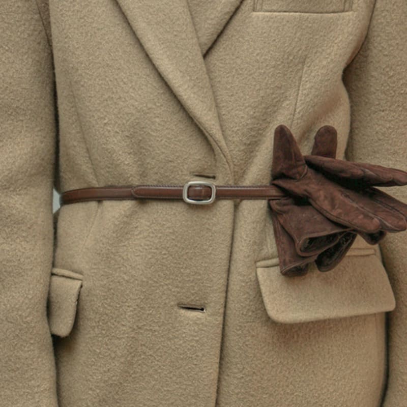 Fromwhere Suede Gloves Brown