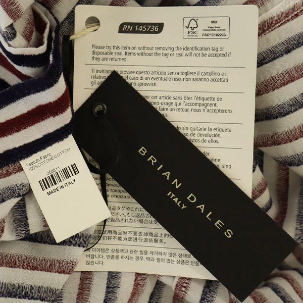 Unbenutzt BRIAN DALES made in Italy gestreift Langarmhemd Herren Gebraucht