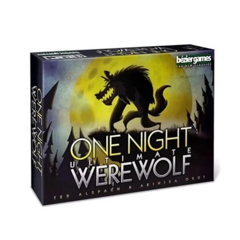 

One Night Ultimate Werewolf Стратегия Настольная Игра Веселая Настольная Игра Опыт Бонусные Роли Издание Колода Подходит Домашние Вечеринки Игральные Карты 17x13x4cm чёрный